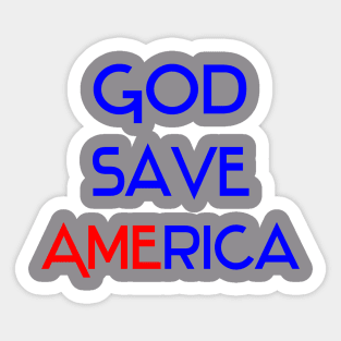 God save america Sticker